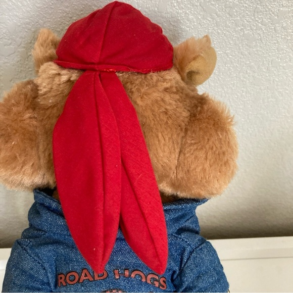 HARLEY DAVIDSON ROAD WOLF 14" PLUSH ROAD HOGS MOTORCYCLE CLUB JACKET RARE HTF - Picture 7 of 9